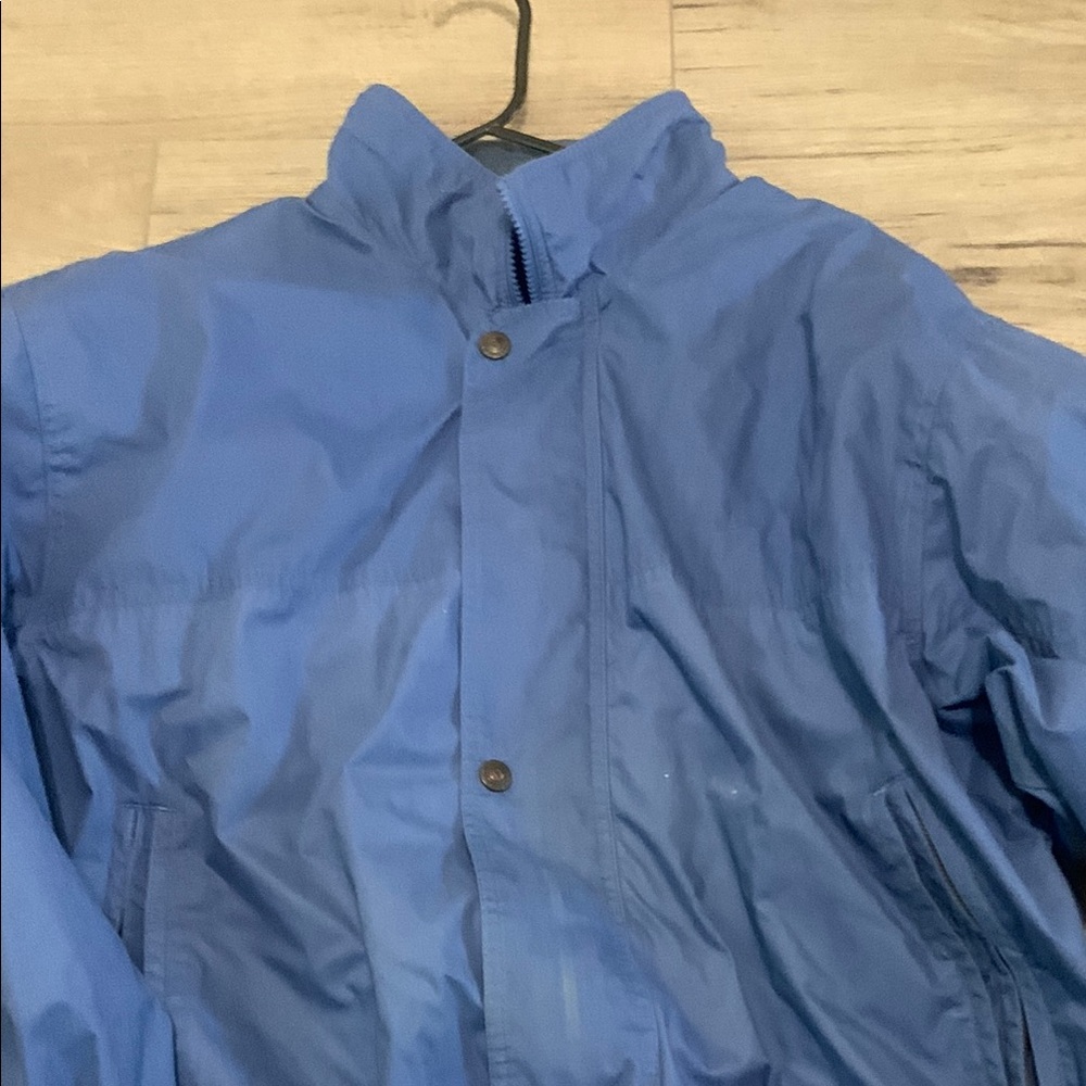 90s rain coat Men's Blue Jacket